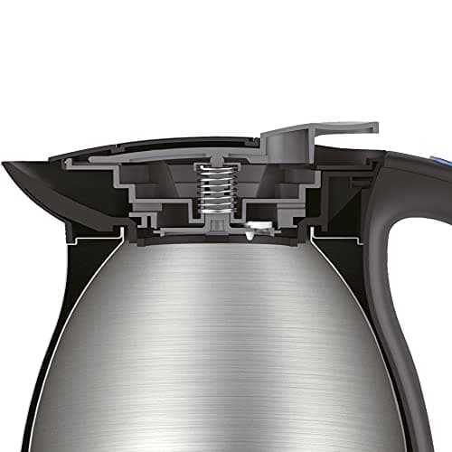 Gastroback 42426 Thermos Bouilloire Design Avancée en Acier Inoxydable 1.7L Noir pour Cuisine Élégante
