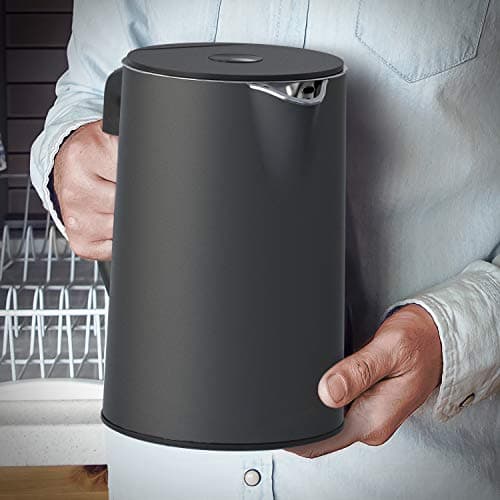 Arendo Bouilloire Électrique - Ebullition Rapide 2200 W - Température Contrôlée 40°C à 100°C - 1,5 L Acier Inoxydable sa
