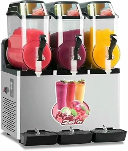 Machine à granité inoxydable commerciale 36 L pour cocktails et jus en acier inoxydable