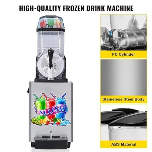 RoyceBee Machine à Margaritas Fraîches Autonettoyante pour la Maison, RoyceBee Machine à GranitéS sans Glaçons pour Prof