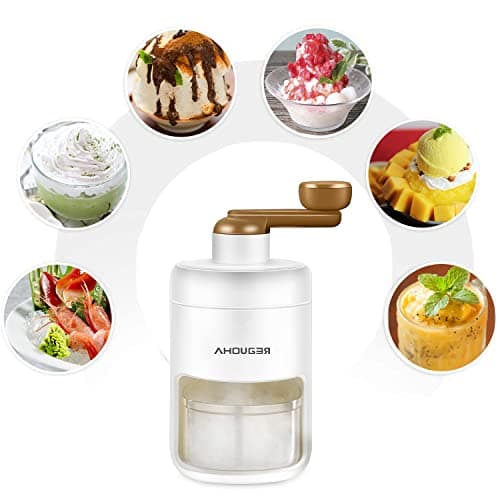 AHOUGER Machine Glace Pilée Portable pour Smoothie Sans BPA, Idéale pour les Familles en Déplacement