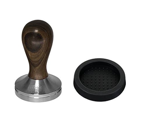 Scarlet Espresso Tamper Classique avec Manche Ergonomique en Bois Précieux pour Baristas et Amateurs d’Expresso Parfait