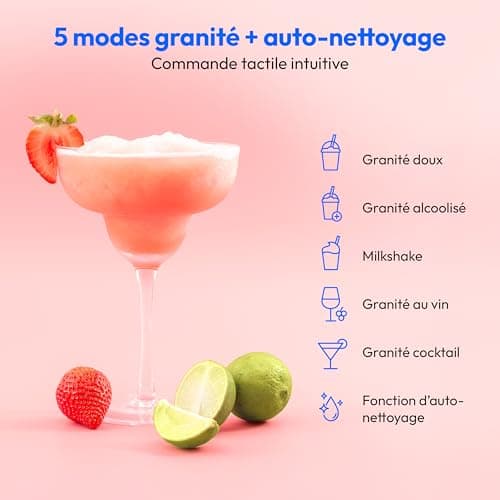MACHINE À SLUSH MEDION 2,6 L POUR BOISSONS | COMPRESSEUR 5 MODES PRÉPARATION EN 30-60 MIN|MACHINE À GLACE MEDION MD1209