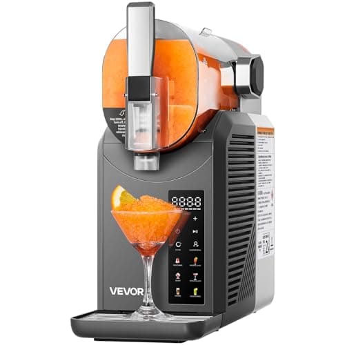 VEVOR Machine à Granita Autonettoyante 2 L, Boissons Glacées Acier Inoxydable, Maison Restaurateurs Bars
