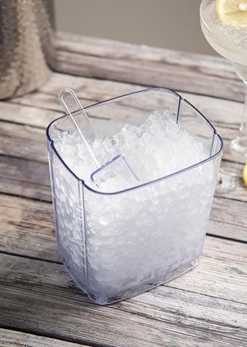 Machine à concasser les glaçons Bar Craft pour cocktails - Avec pelle à glace - Plastique et acier inoxydable - 15,5 x 1