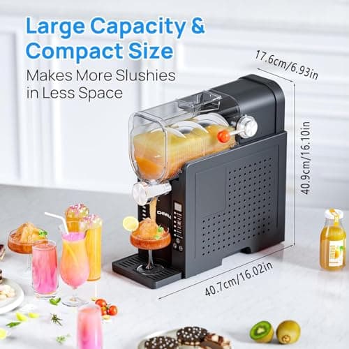 Machine à granités HEIHEIZI 1,6 L pour maison avec 6 programmes préréglés
