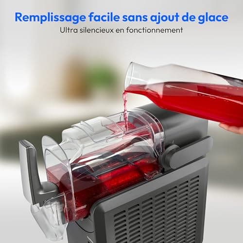 MACHINE À SLUSH MEDION 2,6 L POUR BOISSONS | COMPRESSEUR 5 MODES PRÉPARATION EN 30-60 MIN|MACHINE À GLACE MEDION MD1209