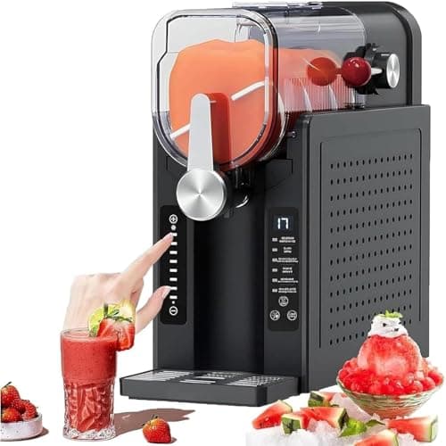 Machine À Granités OSPSHPG Tout-en-Un pour La Maison, Machine À Granités 1,6 L Écran LED sans Glace 6 Programmes Prérégl