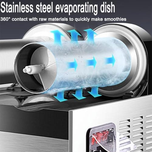 Machine à granité stdzqcwy Commerciale 8 gallons Acier Inoxydable Maison Cuisine Restaurant Bar Café Refroidissement Eff