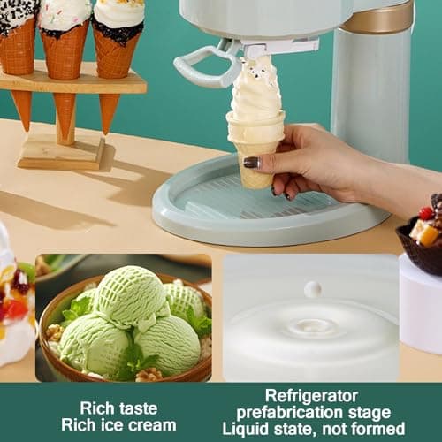 Sorbetière Italienne 1L, Pratique Pour La Maison, Les Bars Et Les Cafés, Préparation Rapide En 10 Minutes, 1 Litre A