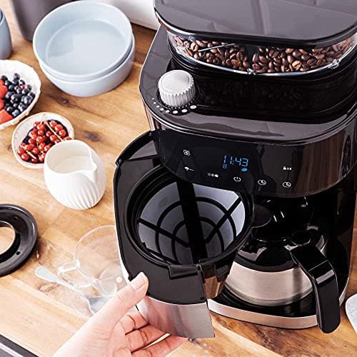 Gastroback Grind & Brew Pro Thermo Machine à café filtre 1 L pour amateurs de café haut de gamme à la recherche de struc