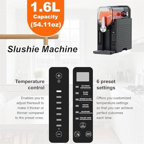 Machine à Granité Pour La Maison Sans Glaçons, Autonettoyante, 6 Programmes Pré Dé Finis