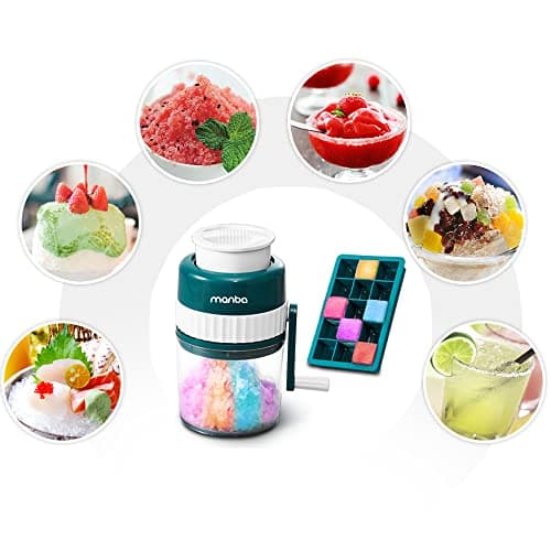 MACHINE À GLACE PILÉE MANBA - BROYEUR À GLACE PORTABLE HAUT DE GAMME SANS BPA + ATTRAITPOUR ADULTES + IDEAL POUR PARTIE