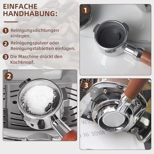 KLINNA Filtres Aveugles 54 mm pour Lavage à Contre-Courant - Compatible Breville Sage & Gastroback, Disques de Nettoyage