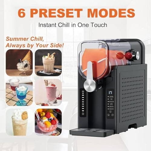 Machine à Glace Italienne Autonettoyante 1,6 L Noir