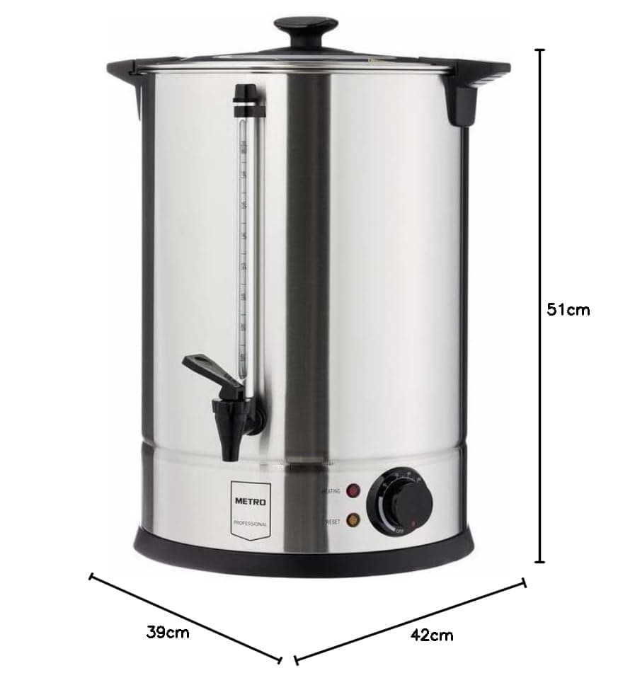 Bouilloire METRO Professional GWB1020, 20 l, 2600 W, protection contre la surchauffe et fonction maintien au chaud

Boui
