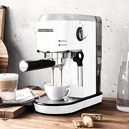 Gastroback Piccolo Espresso Machine Acier Inoxydable Blanc pour Professionnels de la Cuisine Suzuki Barnum 42717