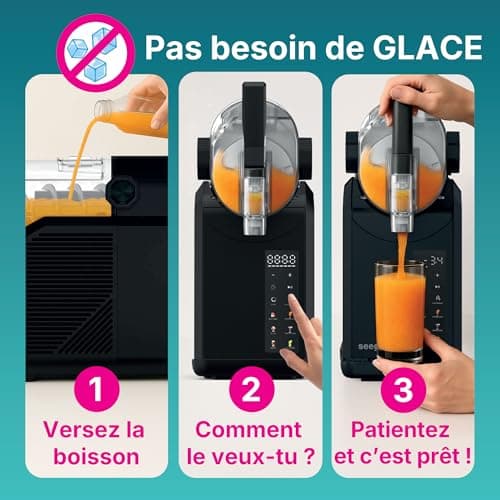 Machine à Granita 7-en-1 | 7 Programmes Prédéfinis | 2L | Granitas, Cocktails, Frappés, Milkshakes | SLFR1BK