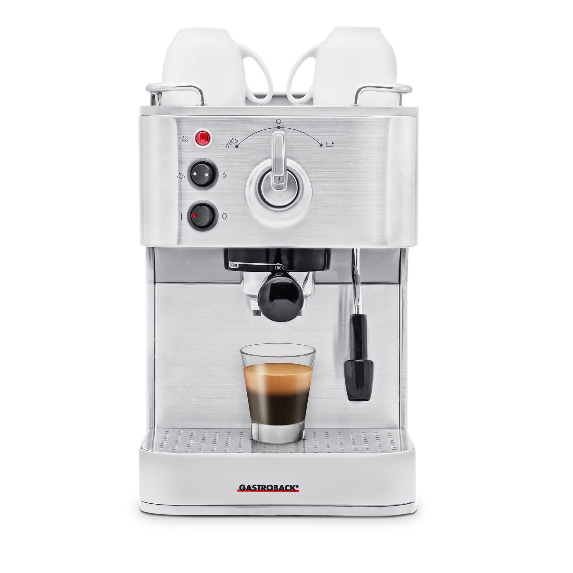 Gastroback Design Espresso Plus Coffeemachine pour Cuisine Professionnelle Rapide et Économique 15 Cups/Day 42606 Tasse