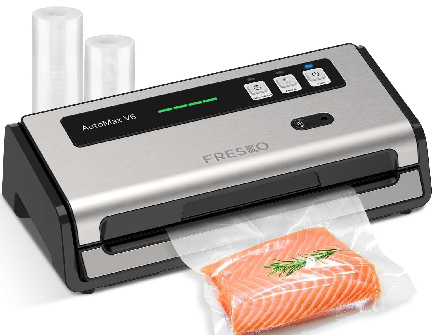 Machine à sous-vide FRESKO Automax V6, doubles parois thermoscellées, coupe-sac intégré
