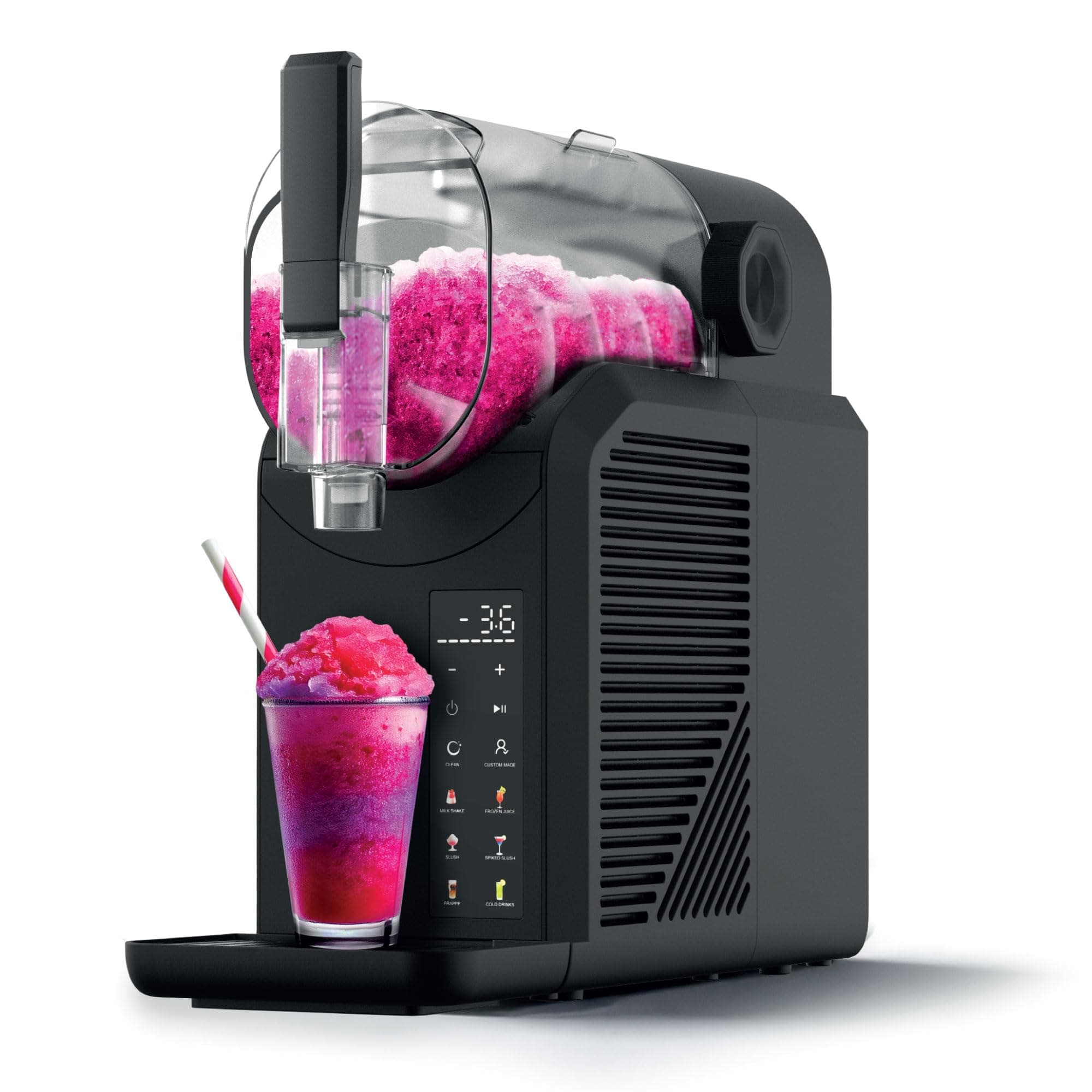 Machine à Granita 7-en-1 | 7 Programmes Prédéfinis | 2L | Granitas, Cocktails, Frappés, Milkshakes | SLFR1BK