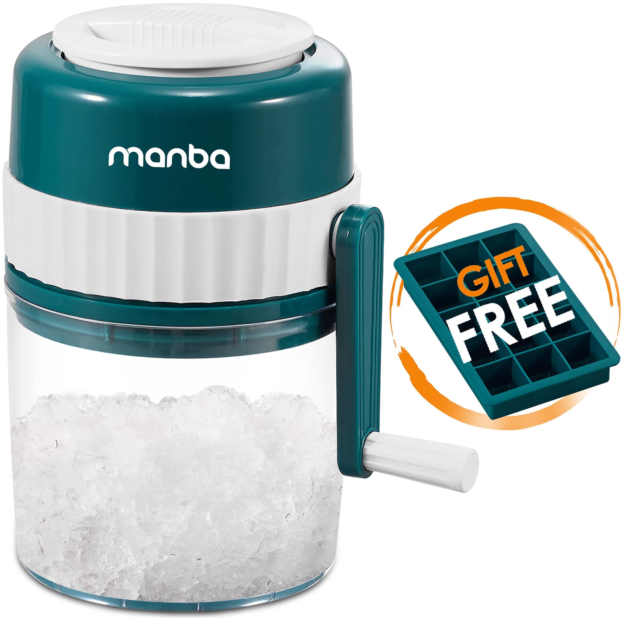 MACHINE À GLACE PILÉE MANBA - BROYEUR À GLACE PORTABLE HAUT DE GAMME SANS BPA + ATTRAITPOUR ADULTES + IDEAL POUR PARTIE