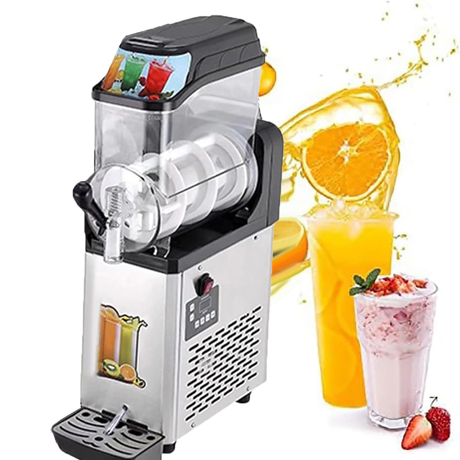 RoyceBee Machine à Margaritas Fraîches Autonettoyante pour la Maison, RoyceBee Machine à GranitéS sans Glaçons pour Prof