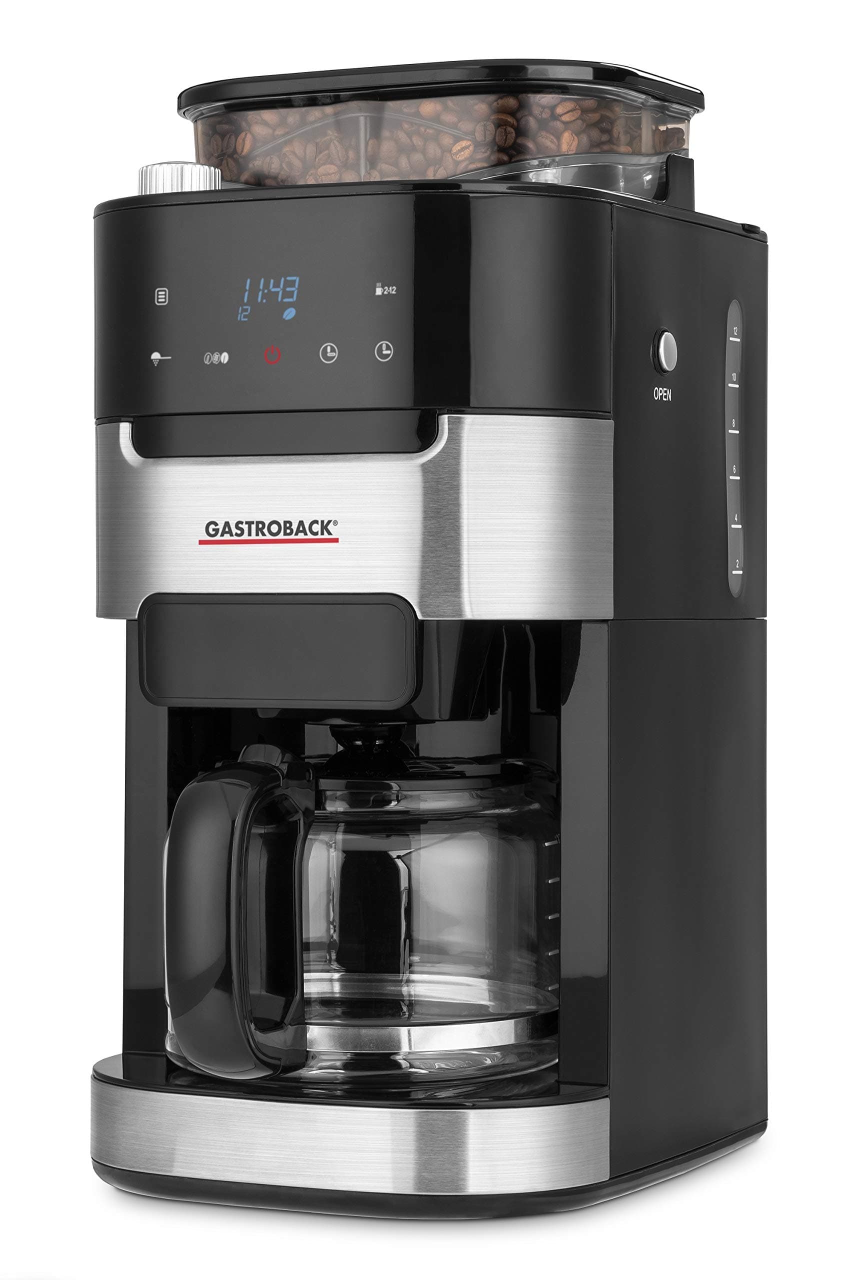 Machine à café Gastroback Grind & Brew Pro 1,5 L pour maison