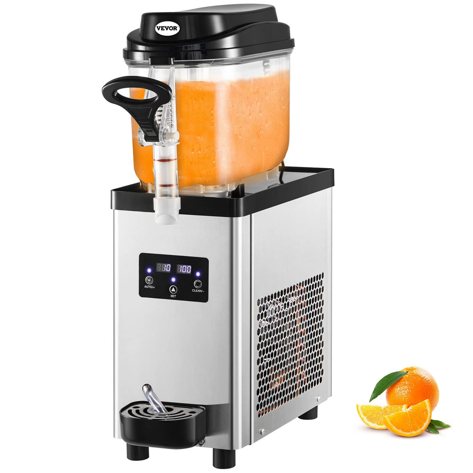 VEVOR Machine à Granité 6 L pour Restaurants et Cafés - Refroidissement Efficace - Boostez Votre Service de Boissons Gla
