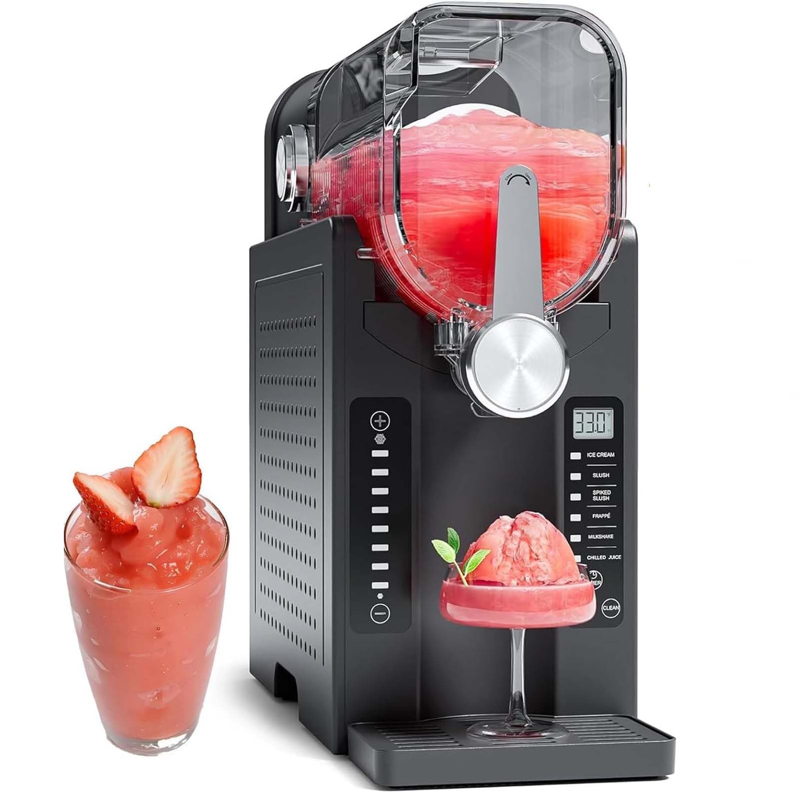 Granita Maison Machine 1,6L Autonettoyante - 6 Programmes Prédéfinis Sans Glace pour Smoothies et Margaritas, 1600ML