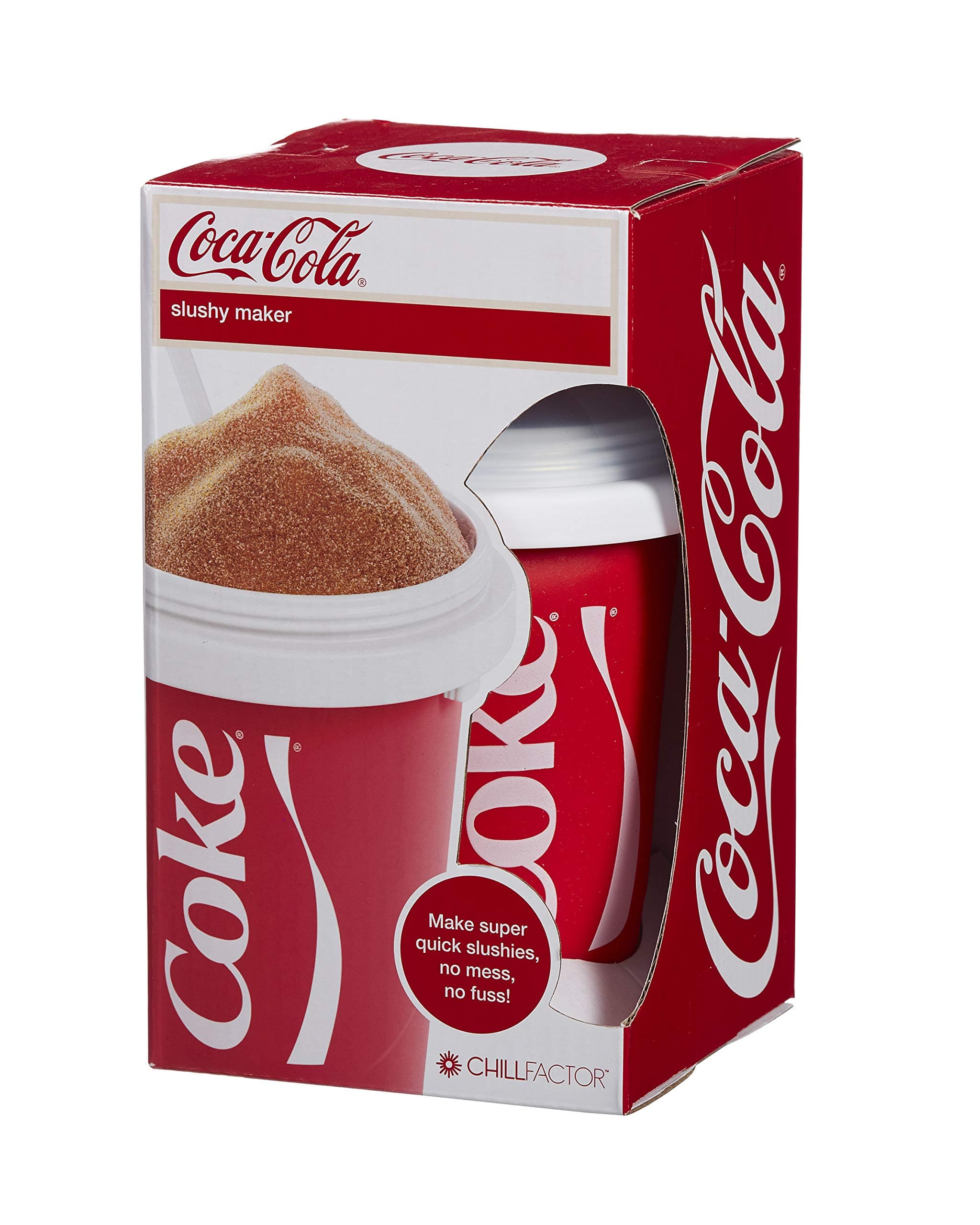 ChillFactor Coca Cola Machine à Neige fondante réutilisable pour famille en hiver avec saveur authenticique et facile à
