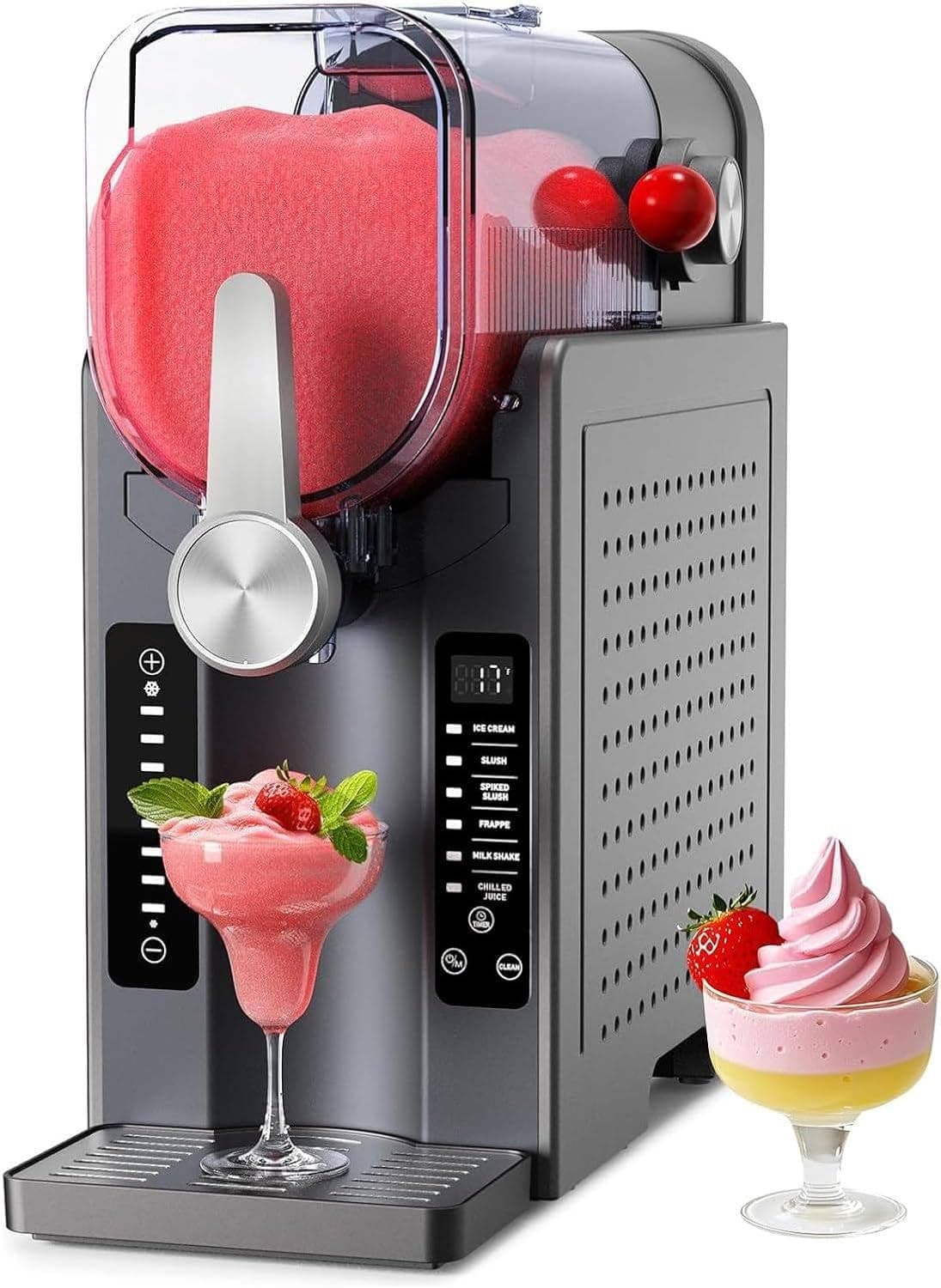 Machine à Glace Italienne Autonettoyante 1,6 L Noir