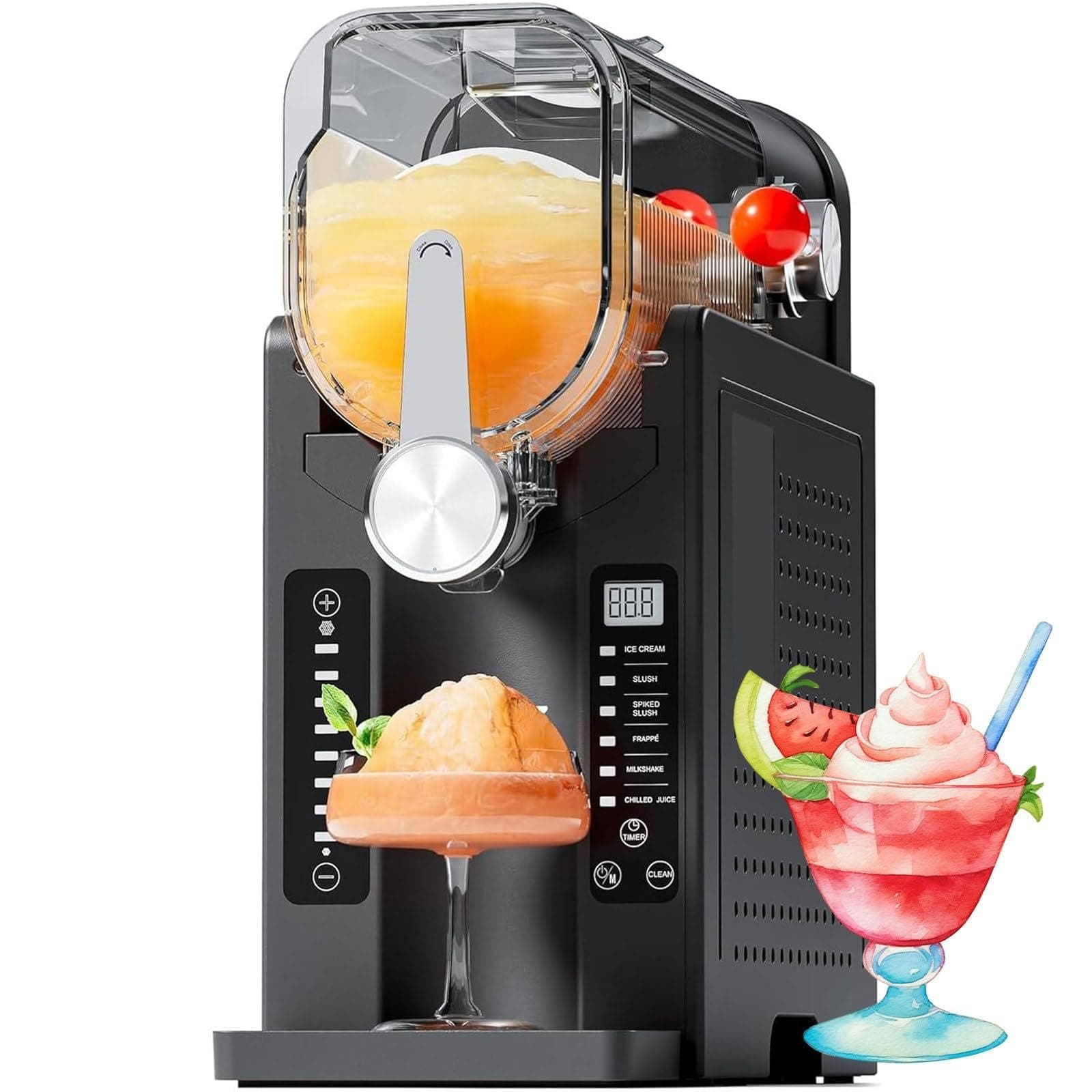 Machine à granités Hauschka - Machine à granités sans glaçons avec nettoyage automatique, réservation en une seule touch