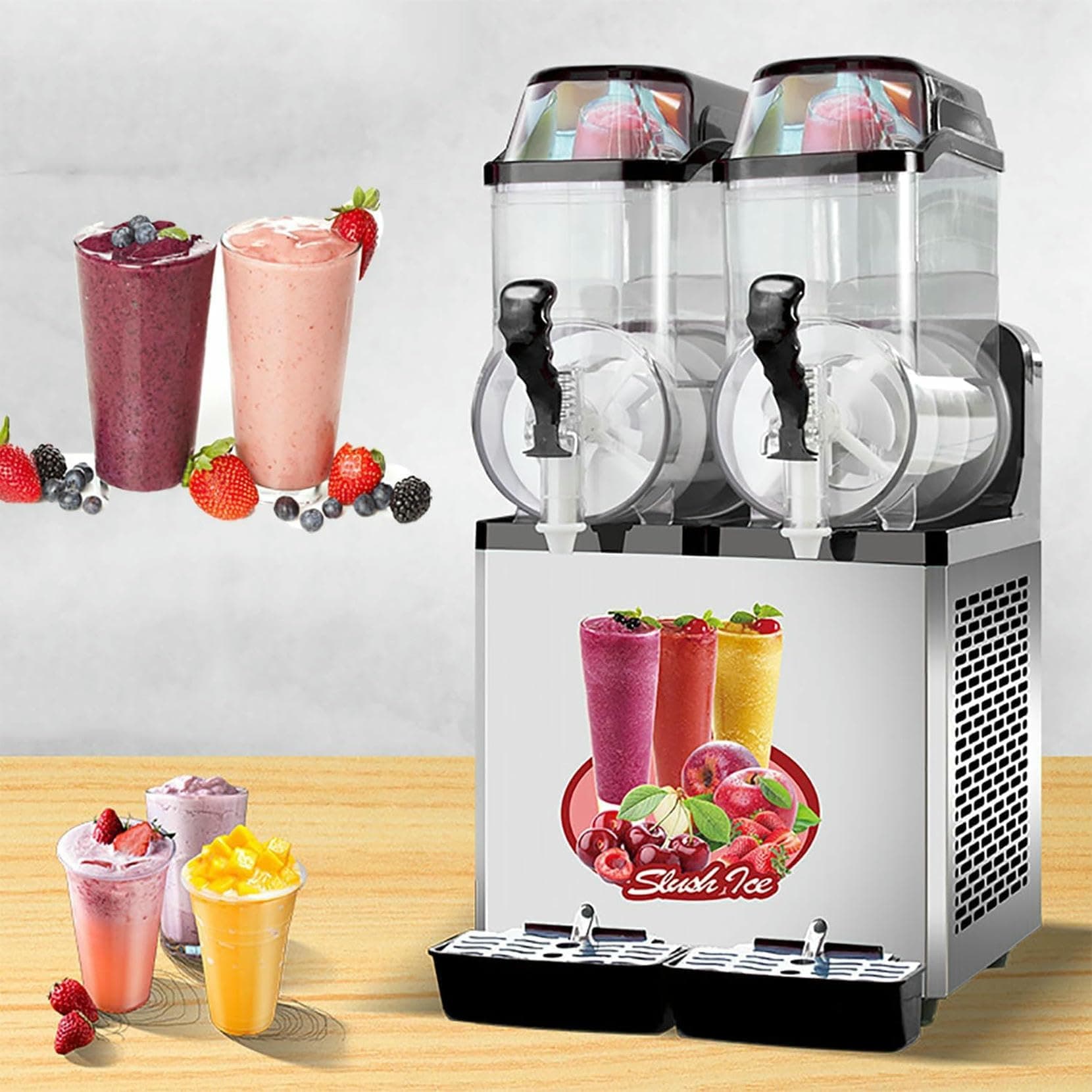 YGHBFRSZ Machine à granité Commerciale, Machine à Faire Fondre la Neige pour Supermarchés, Contrôle de Température Const