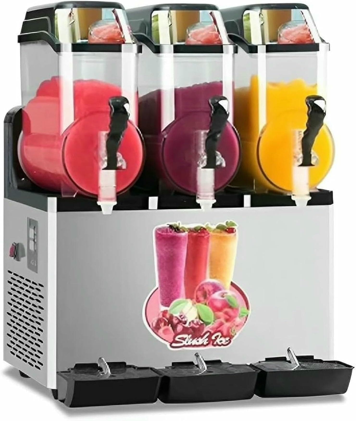 Machine à granité inoxydable commerciale 36 L pour cocktails et jus en acier inoxydable